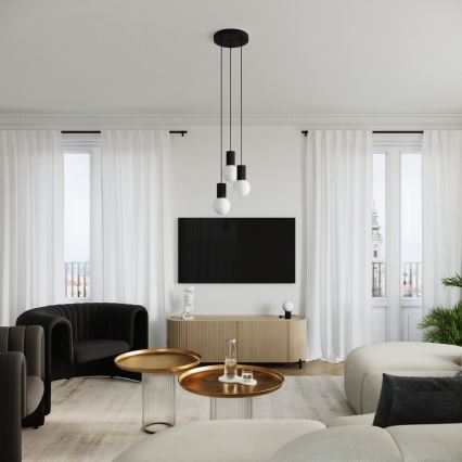 Lampe de table HALO 1xG9/8W/230V d. 12 cm noir