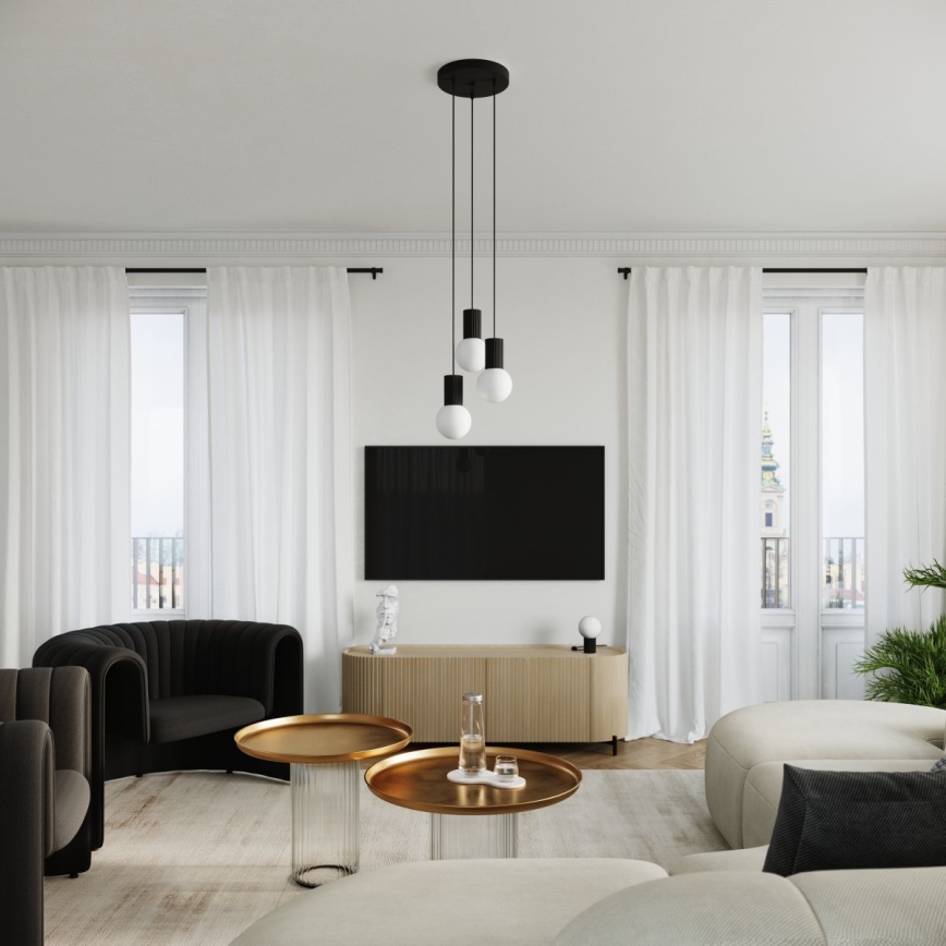 Lampe de table HALO 1xG9/8W/230V d. 12 cm noir