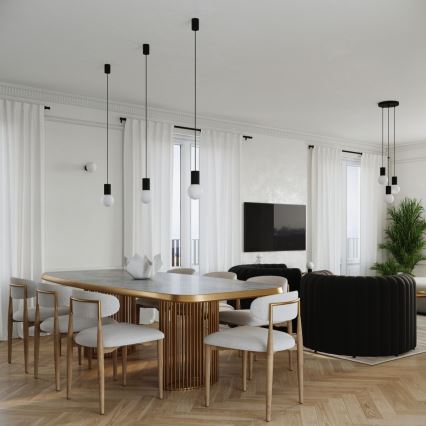 Lampe de table HALO 1xG9/8W/230V d. 12 cm noir