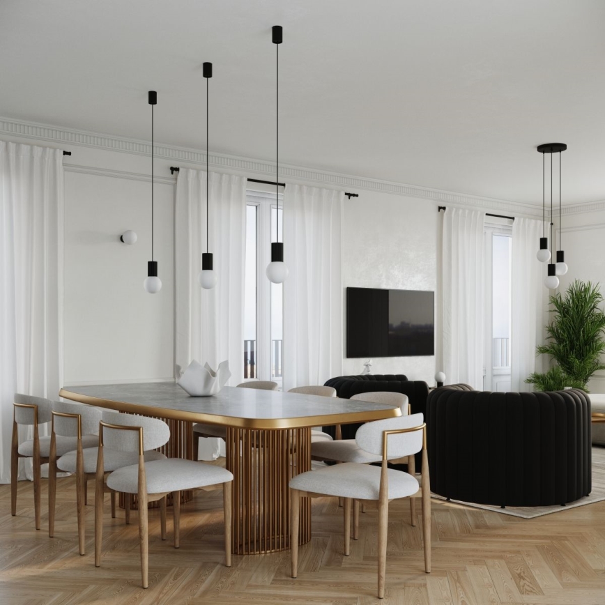 Lampe de table HALO 1xG9/8W/230V d. 12 cm noir
