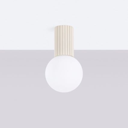 Plafonnier de salle de bain HALO 1xG9/8W/230V d. 12 cm IP44 crème