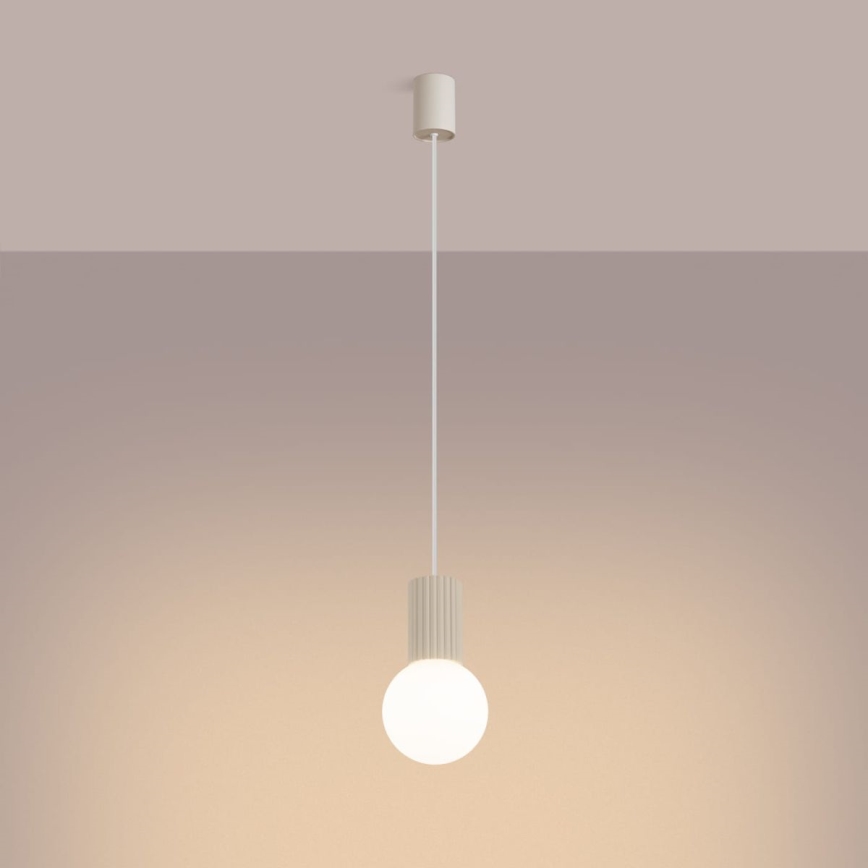 Hängeleuchte HALO 1xG9/8W/230V d 12 cm cremefarben