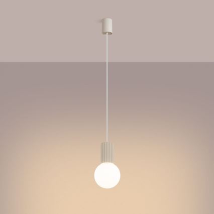 Suspension filaire HALO 1xG9/8W/230V d. 12 cm crème