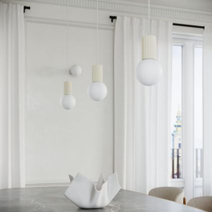 Suspension filaire HALO 1xG9/8W/230V d. 12 cm crème