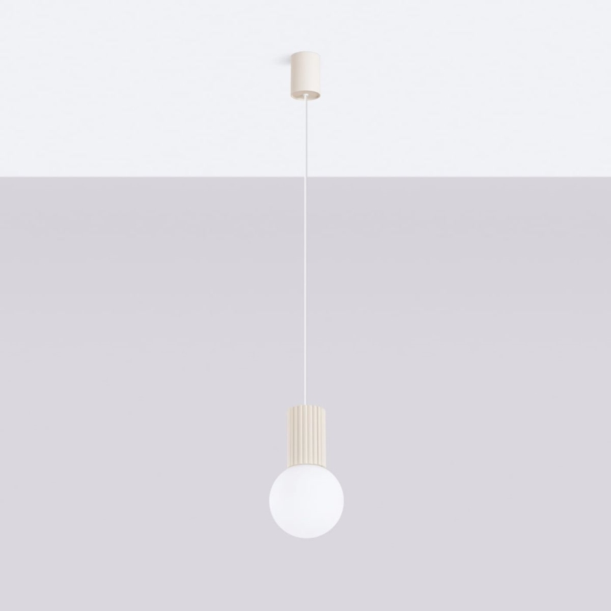 Suspension filaire HALO 1xG9/8W/230V d. 12 cm crème