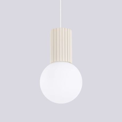 Suspension filaire HALO 1xG9/8W/230V d. 12 cm crème