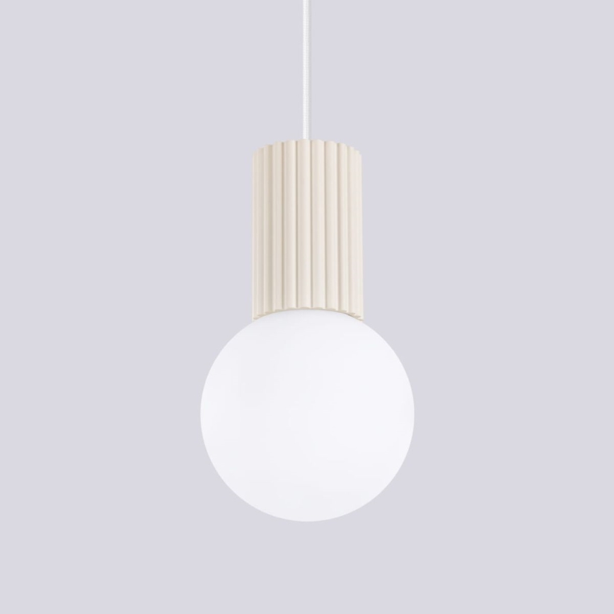 Suspension filaire HALO 1xG9/8W/230V d. 12 cm crème