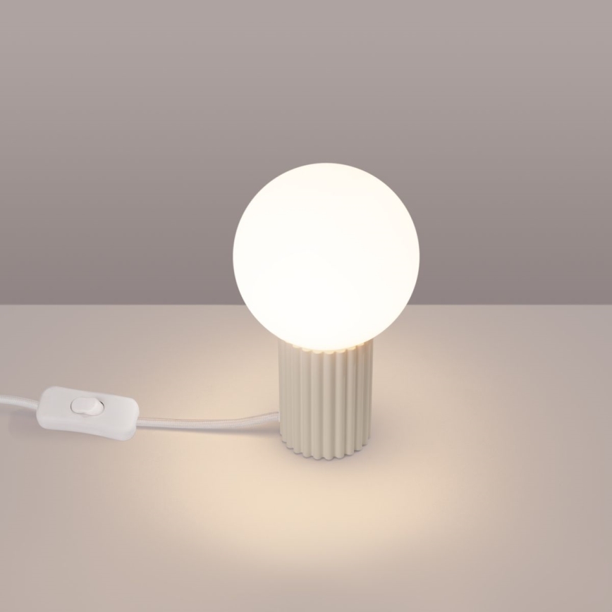 Tischleuchte HALO 1xG9/8W/230V d 12 cm cremefarben