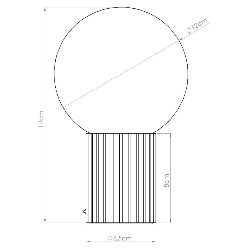 Tischleuchte HALO 1xG9/8W/230V d 12 cm cremefarben