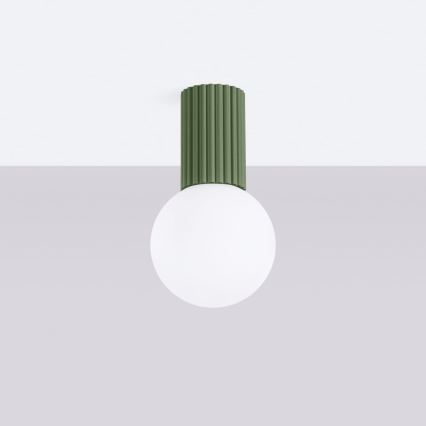 Plafoniera da bagno HALO 1xG9/8W/230V diametro 12 cm IP44 verde