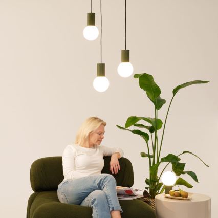 Suspension filaire HALO 1xG9/8W/230V d. 12 cm vert