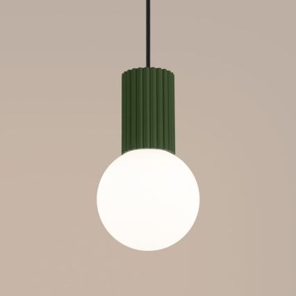 Suspension filaire HALO 1xG9/8W/230V d. 12 cm vert