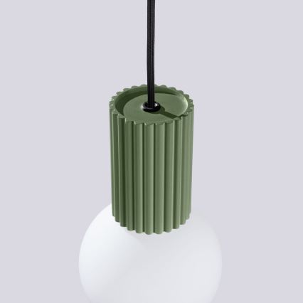 Suspension filaire HALO 1xG9/8W/230V d. 12 cm vert