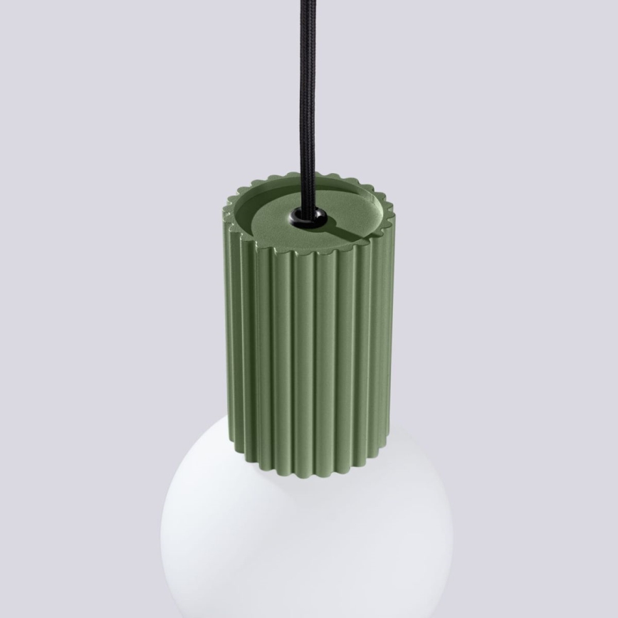 Suspension filaire HALO 1xG9/8W/230V d. 12 cm vert