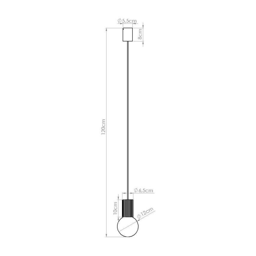 Suspension filaire HALO 1xG9/8W/230V d. 12 cm vert