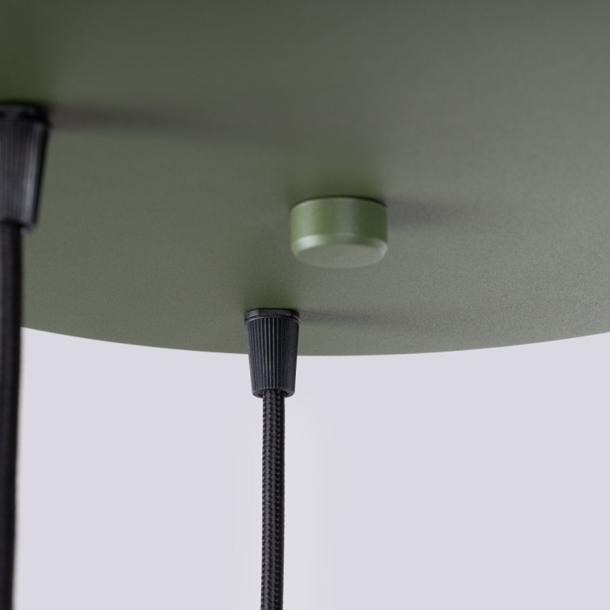 Lampadario a sospensione con filo HALO 3xG9/8W/230V diametro 25 cm verde