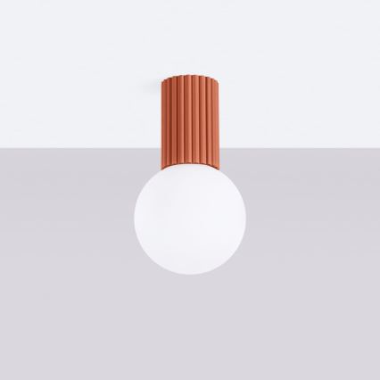Deckenleuchte für Badezimmer HALO 1xG9/8W/230V d 12 cm IP44 orange