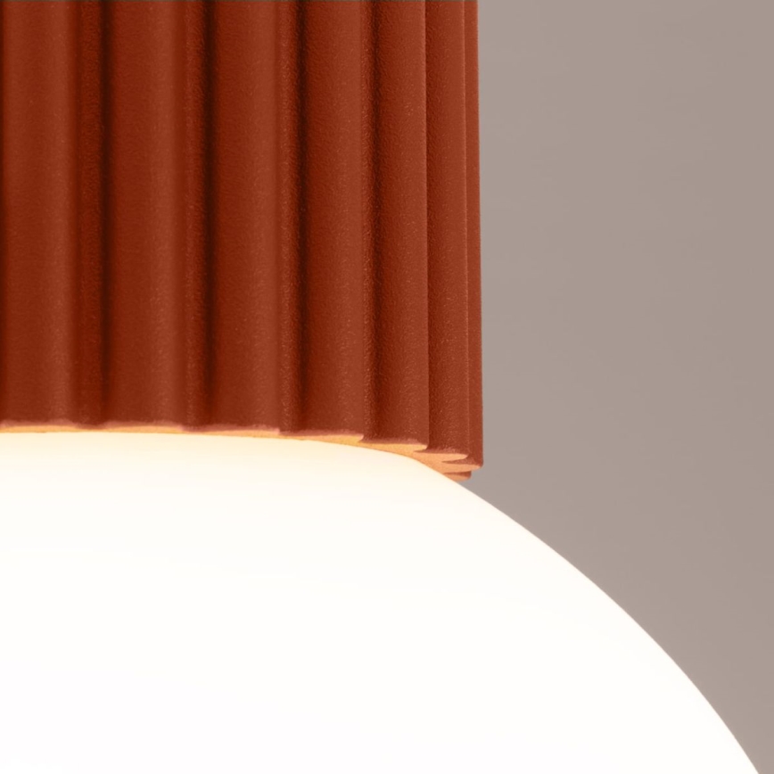 Deckenleuchte für Badezimmer HALO 1xG9/8W/230V d 12 cm IP44 orange