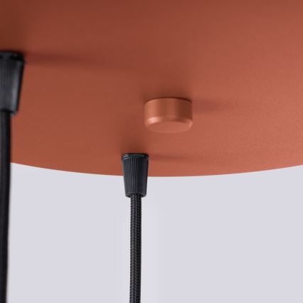 Suspension filaire HALO 3xG9/8W/230V d. 25 cm orange