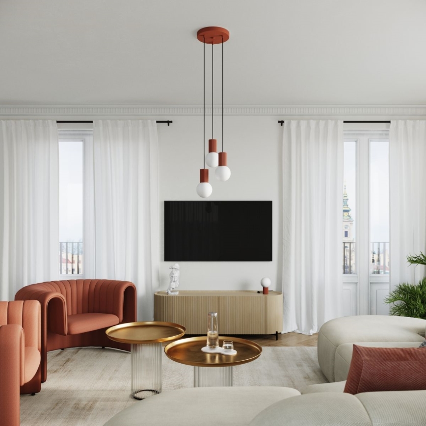 Lampe de table HALO 1xG9/8W/230V d. 12 cm orange