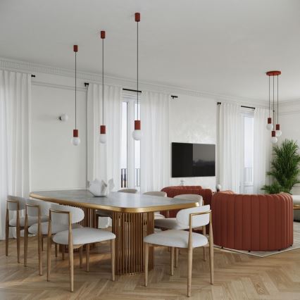 Lampe de table HALO 1xG9/8W/230V d. 12 cm orange