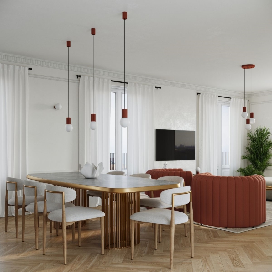 Lampe de table HALO 1xG9/8W/230V d. 12 cm orange