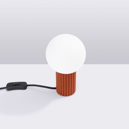 Tischleuchte HALO 1xG9/8W/230V d 12 cm orange