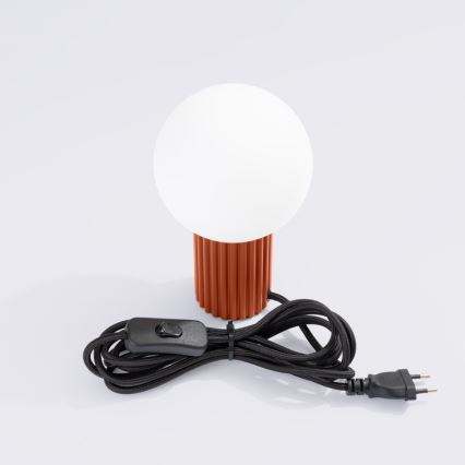Tischleuchte HALO 1xG9/8W/230V d 12 cm orange