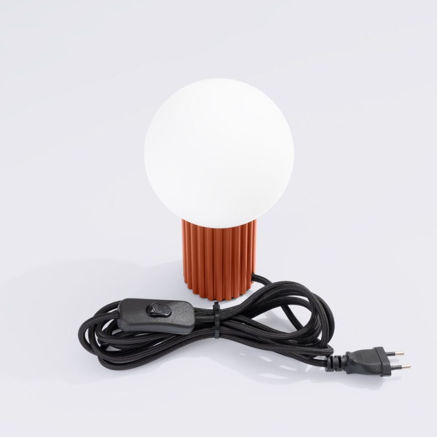Tischleuchte HALO 1xG9/8W/230V d 12 cm orange