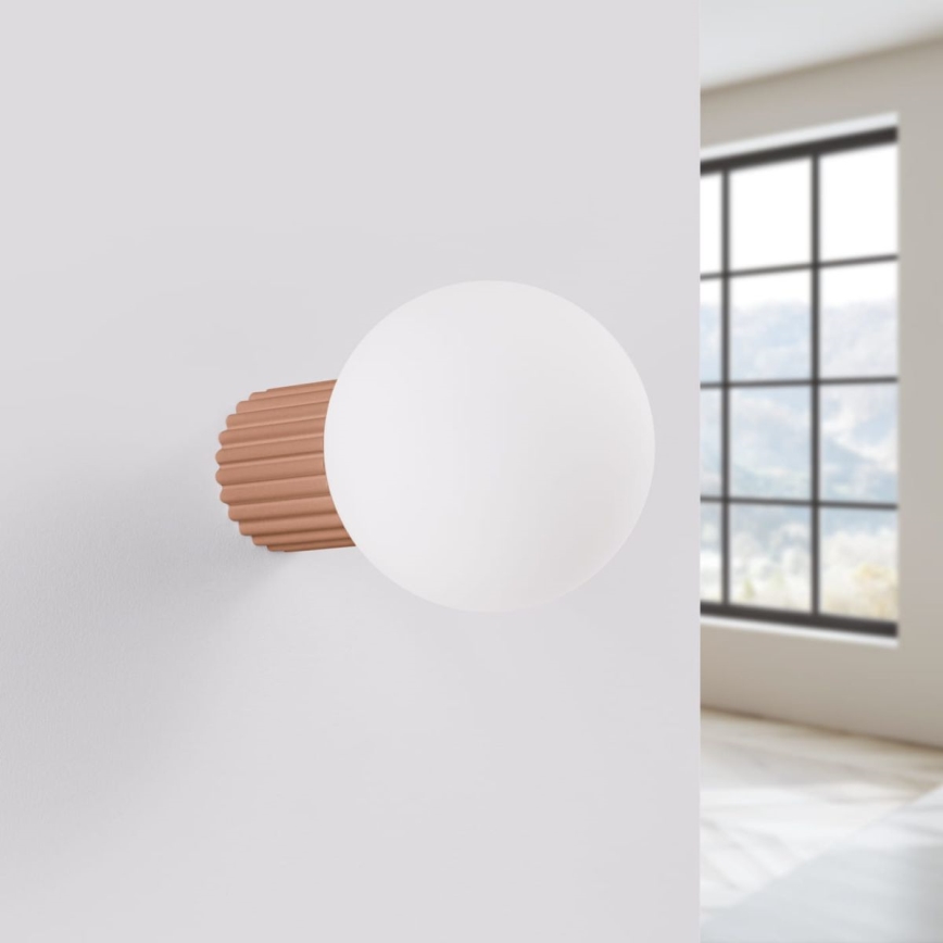 Applique murale salle de bain HALO 1xG9/8W/230V d. 12 cm IP44 marron