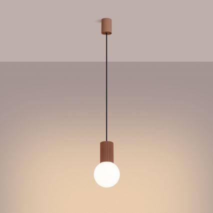 Hängeleuchte HALO 1xG9/8W/230V d 12 cm braun