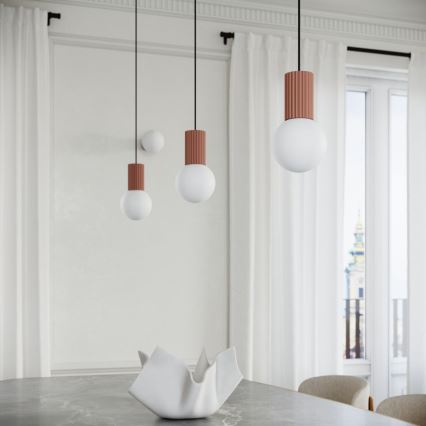 Hängeleuchte HALO 1xG9/8W/230V d 12 cm braun