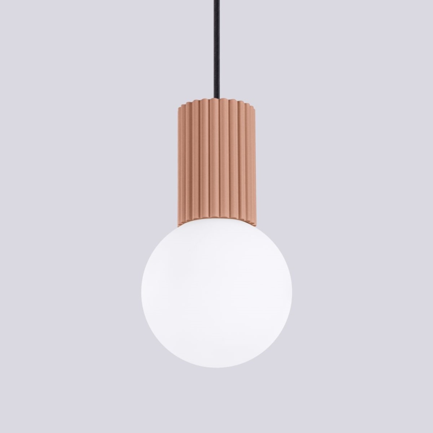 Hängeleuchte HALO 1xG9/8W/230V d 12 cm braun