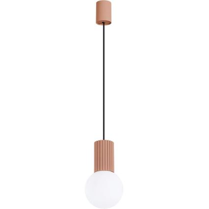Lampadario a sospensione con filo HALO 1xG9/8W/230V diametro 12 cm marrone