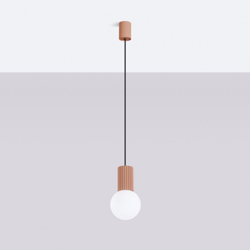 Suspension filaire HALO 1xG9/8W/230V d. 12 cm marron