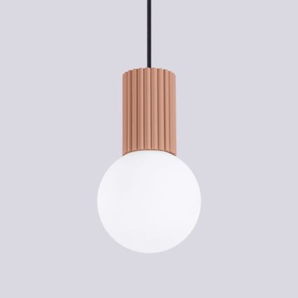 Suspension filaire HALO 1xG9/8W/230V d. 12 cm marron