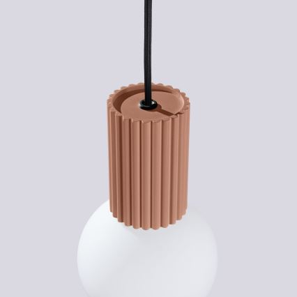 Suspension filaire HALO 1xG9/8W/230V d. 12 cm marron