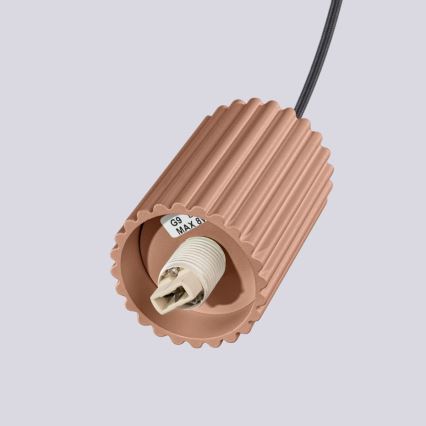 Suspension filaire HALO 1xG9/8W/230V d. 12 cm marron
