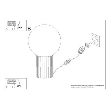 Lampada da tavolo HALO 1xG9/8W/230V diametro 12 cm marrone