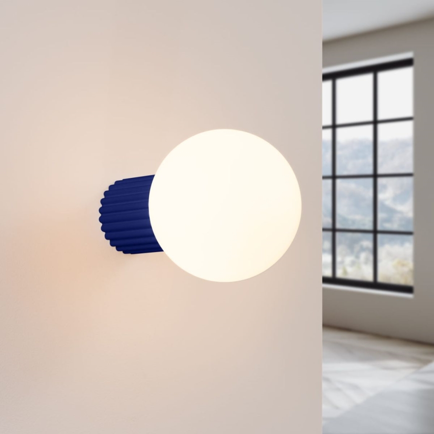 Applique murale salle de bain HALO 1xG9/8W/230V d. 12 cm IP44 bleu