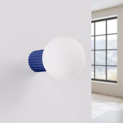 Applique murale salle de bain HALO 1xG9/8W/230V d. 12 cm IP44 bleu