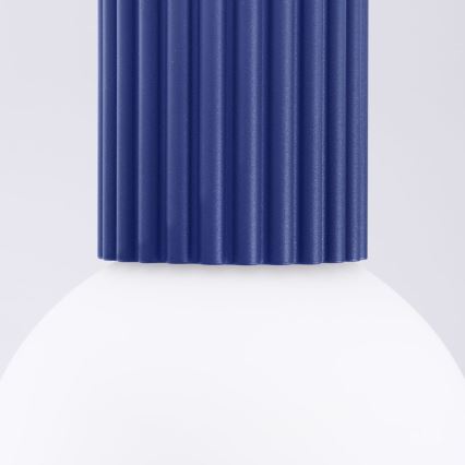 Plafonnier de salle de bain HALO 1xG9/8W/230V d. 12 cm IP44 bleu