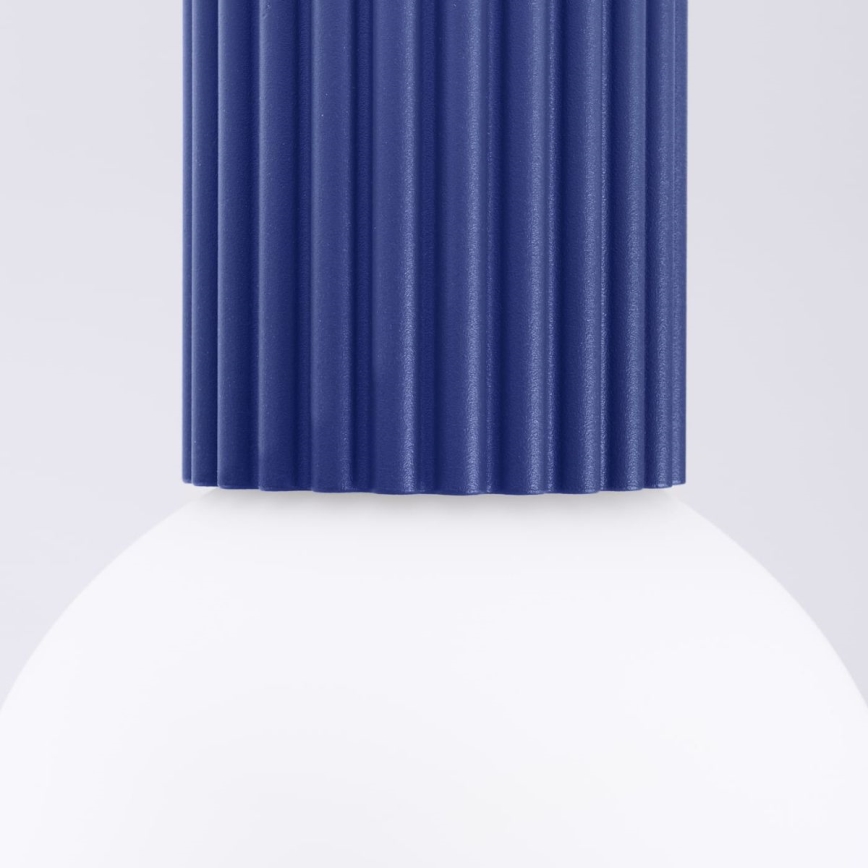 Plafonnier de salle de bain HALO 1xG9/8W/230V d. 12 cm IP44 bleu