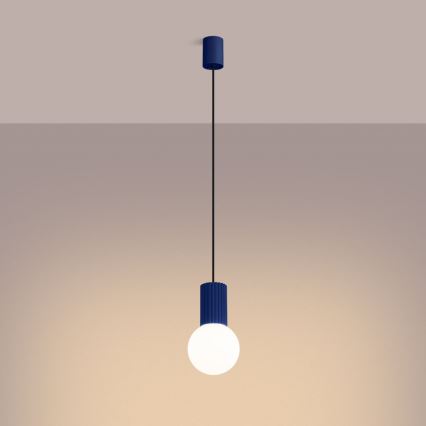 Suspension filaire HALO 1xG9/8W/230V d. 12 cm bleu