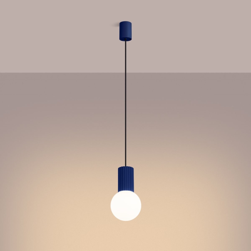 Suspension filaire HALO 1xG9/8W/230V d. 12 cm bleu