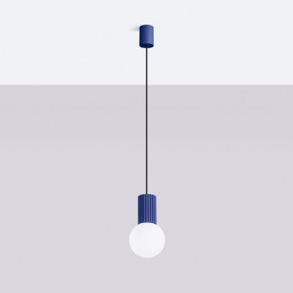 Suspension filaire HALO 1xG9/8W/230V d. 12 cm bleu