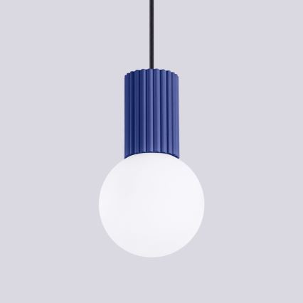 Suspension filaire HALO 1xG9/8W/230V d. 12 cm bleu