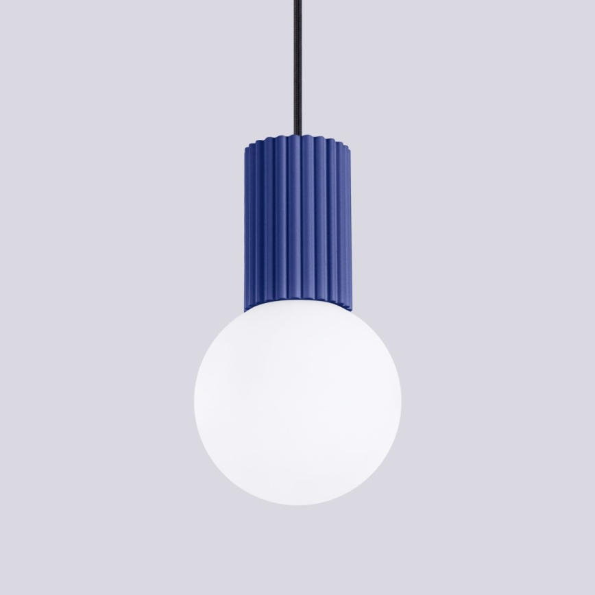 Suspension filaire HALO 1xG9/8W/230V d. 12 cm bleu