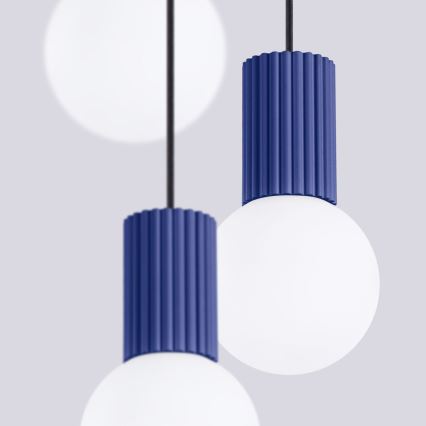 Suspension filaire HALO 3xG9/8W/230V d. 25 cm bleu