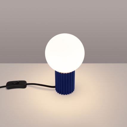 Tischleuchte HALO 1xG9/8W/230V d 12 cm blau